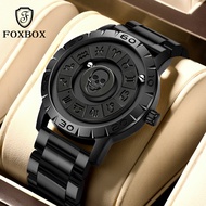 LIGE Original FOXBOX Quartz Watch Men Women Creative Scrolling Beads Waterproof jam tangan lelaki + 