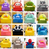 3 Layer Folding Kid Sofa Cartoon Multifunctional Baby Seat Stool Kindergarten Sitting Reclining Stoo