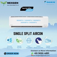 DAIKIN Aircon Single Spilt (5Tick) R32