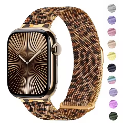 Milanese Loop strap for apple watch band 46mm 45mm 44mm 40mm 41mm pride bracelet iwatch series 11/10