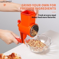 SEALLVIIT Hand Crank Grain Mill, Manual Operation Hand Crank Manual Food Grinder, Nut Grinder Table 