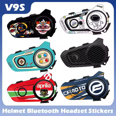For Chinese Version Vimoto V9S V9X Motorcycle Helmet Bluetooth Headset Decorative Stickers Accessori