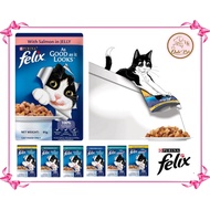 [Bundle of 24 packets] Purina Felix As Good As It Looks Jelly Cat Pouches 85g (Wet Food)
