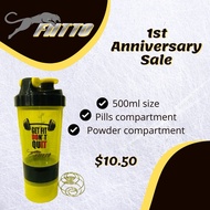 FIITTO SPORTS BLENDER BOTTLE w Compartments