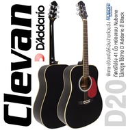 Clevan D20 Acoustic Guitar กีตาร์โปร่ง 41 นิ้ว ทรง D ไม้สปรูซ/มะฮอกกานี หย่อง Nubone + ใช้สายกีตาร์ 