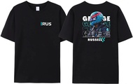2024 F shirt 1 men's racing T-shirt F-1 George Russell 63 letter print F racing 1 fan women's sports