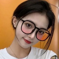 FL Eyewear Blush Glasses Square Frame Women Spectacle Eyewear Casual Simple Fashion Korean Blush Eff