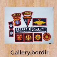 1 set of embossed security guard embroidery | Security guard attributes