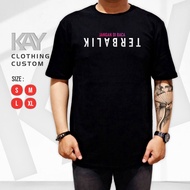 Distro T-shirts with REVERSE Words Custom T-shirts Unisex Distro T-shirts for Men Wanita SML XL 2XL 