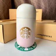 🌟誠信商家🌟星巴克櫻花粉貓抓款膠囊杯 可愛卡通女士保溫杯