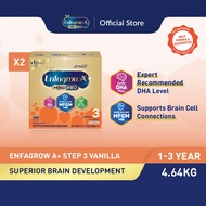 [Bundle of 2] Enfagrow A+ Step 3 (1Y+) Vanilla Milk Formula Powder (2.32kg x 2) [Exp 27 Mar 2027 &/ 