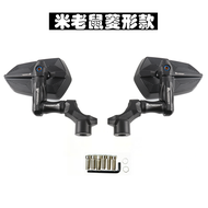 กระจกมองหลังทรงกลมแบบย้อนแสงสำหรับจักรยานยนต์ Honda CBF190TR CB190SS CB650R อุปกรณ์ตกแต่งแบบวินเทจ