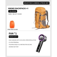 BASE OUT 50L กลางแจ้งเดินป่ากระเป๋าความจุขนาดใหญ่เดินป่ากระเป๋าเป้สะพายหลังกันน้ำ