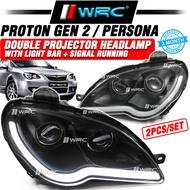 Proton Gen 2 / Persona NHF Projector Headlamp With Light Bar + Signal Running