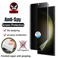 For Samsung Galaxy Note S23 S22 S21 S20 20 10 9 Ultra Plus Screen Protector Anti-spy Hydrogel Film