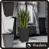 Diamater 25.2cm Felton Square Flower Pot 2453 Garden Deco / Pasu Bunga Berkebun Bonsai