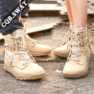 Spring Breathable Mid-Cut Couple Martin Boots Combat Boots Outdoor Overall Boots Desert Tactical Can