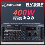 Ampaudio AV99F Karaoke Amplifier Bluetooth Stereo Amplifier Wireless Audio Home Karaoke Power Amplif