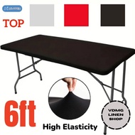 4ft-8ft Top Table Cloth High Strechable Table Cloth Spandex Folding Lifetime Table Cloth Lifetime