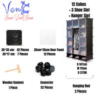 Von Bonjour *Malaysia Ready Stock* DIY Magic 9 Cube Wardrobe Large Capacity Creative Storage Cabinet
