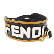 成色極佳的 Fendi x FILA Fila 黑色皮革肩帶，1900 [二手] FENDI
