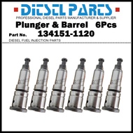 6Pcs Plunger and Barrel Assembly P93 134151-1120 9413610474 for HINO 700 Series Profia / Engine F17C