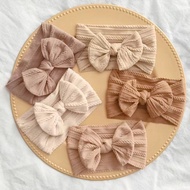 32 Colors Baby Headband for Child Bowknot Headwear Cables Turban for Kids Elastic Headwrap Baby Hair