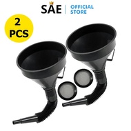 SAEID - Carzkool 2 PCS Wide Mouth Funnel Oil Water Funnel Nozzle - CK888