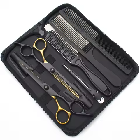 Hair Scissors JP Stainless Hairdressing Scissors 6" Barber Shop Thinning Shears Home Use Cutting Sci