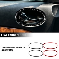 AIRSPEED Carbon Fiber For Mercedes Benz CLK 2002-2010 Car Door Handle Frame Trim Interior Accessorie