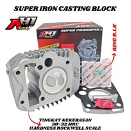 BORING BLOK SEHER BORE UP AH1 RACING KHARISMA SUPRA X 125 KIRANA KARISMA 57 MM - CYLINDER BLOCK BORI