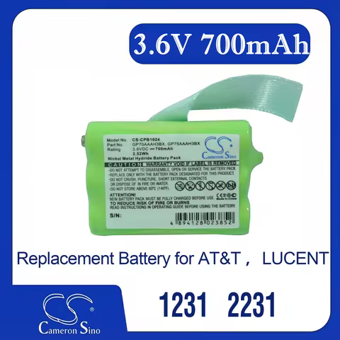 Cameron Sino Replacement Battery for AT&T 1231, 2231, 2419, 2420, 8055420000,, Fits P/N