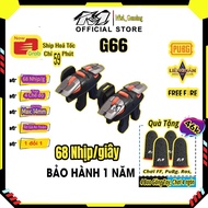 Auto tap pubg shooting button 68 beats/s for mobile gaming - Model G66 plays 6 fingers and 4 buttons