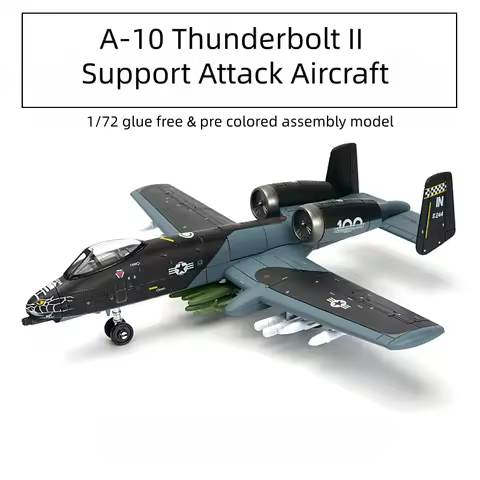 1/72 Creative Military Series Building Blocks Amercia A-10 Thunderbolt II Support Attack Aircraft Mo