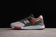 Made in the USA_ New Balance_ซีรี่ส์ 998รองเท้าลำลองร้อยชิ้น รองเท้าผ้าใบ รองเท้าคู่สำหรับผู้ชายและผ