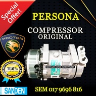 PROTON PERSONA OLD MODEL ORIGINAL SANDEN SD 6PK 7H15 COMPRESSOR/ KOMPRESOR (CAR AIRCOND SYSTEM)