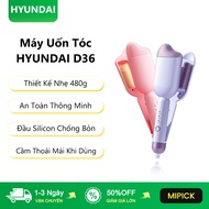 Hyundai Hair Curler Hd-D36, 36mm, 80 Million Dual Ions, 3 Heat Levels, Lightweight Design, Smart Saf