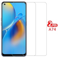 Casing case for oppo a74 cover screen protector tempered glass on opo oppo a 94 a 54 a 74 74a 5g opp