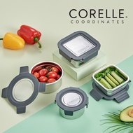 Corelle Airtight Stainless Steel Food Storage Container 4p Dishwasher Safe