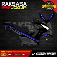 Yamaha Aerox new transparent striping sticker, minimalist racing vinyl ZK-19