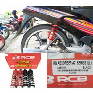 Ex5Dream/EX5/Wave100/Wave125/Kriss/RXZ Racing Boy Absorber A2 335MM Black/Red Suspension RCB