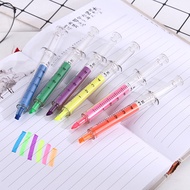 Korea Cute Needle Syringe Pen Stationery Emulation Color Syringe Highlighter drawing pen