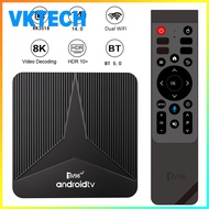 [Vktech] Android 14 TV Box 4K Media Player Set Top Box Android Box with Remote