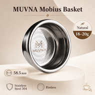 MUVNA Mobius Basket 58.5mm Precision Coffee Filter Basket ตะกร้าชงเอสเปรสโซ่ 18g/20g ไม่มีขอบ