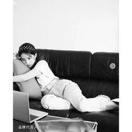 FENDI444 Black White Diamond FF Printed Baseball Cap 805