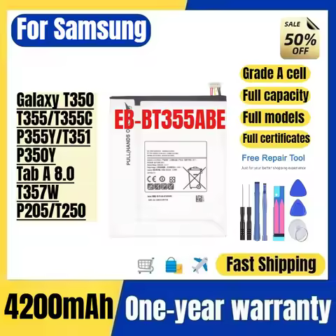 EB-BT355ABE for Samsung Galaxy T350/T355/T355C/P355Y/T351/P350Y/Tab A 8.0/T357W/P205/T250 Tablet Bat
