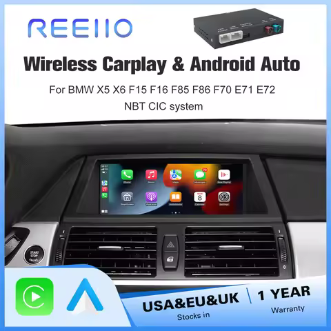Wireless CarPlay Android Auto for BMW NBT/CIC X5 F15 F85 X6 F16 F86 X1 F48 2013-2017 with Mirror Lin