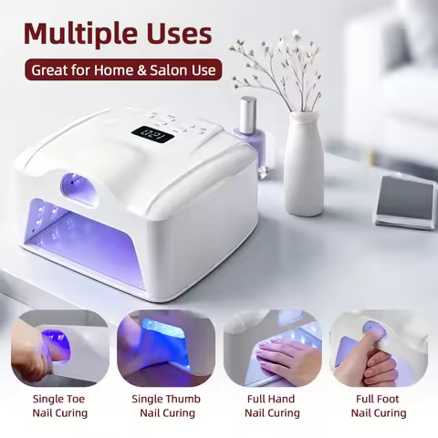 Dual Nail Lamp Single Toe Single Finger Gel Nail Curing Lamp Full Hand Fast Drying LED Light Nail Dr