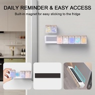 7 Day Pillbox With Magnetic Dustproof Travel Medication Box For Earring