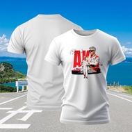 COD Men's Cotton T-Shirt, Ajith Kumar Racing Top, 100% Cotton Short Sleeves (Black and White), S-5XL